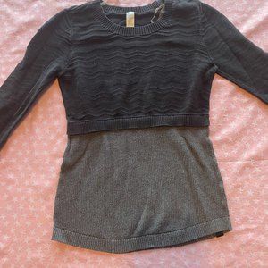 Black and Grey One Piece Sweater